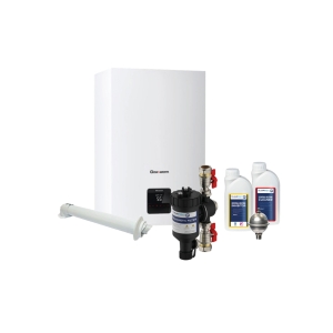 Glow-worm Micracom 24Kw Combi Boiler With Horizontal Flue & Plumbright Boiler Installation Pack Basic MICRA24HFPRPK1 